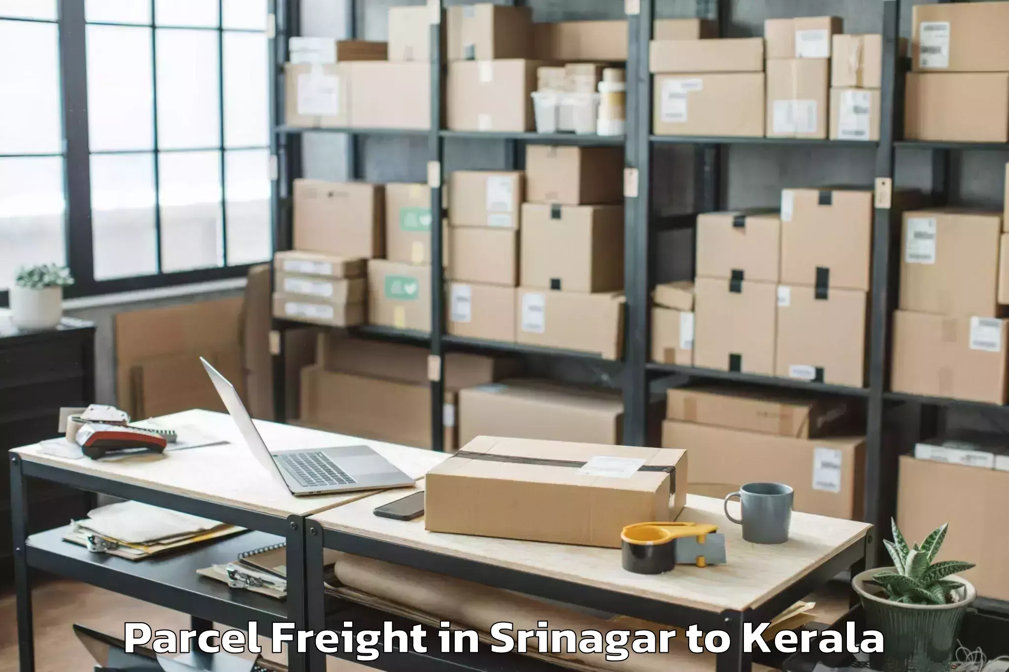 Reliable Srinagar to Kollam Parcel Freight